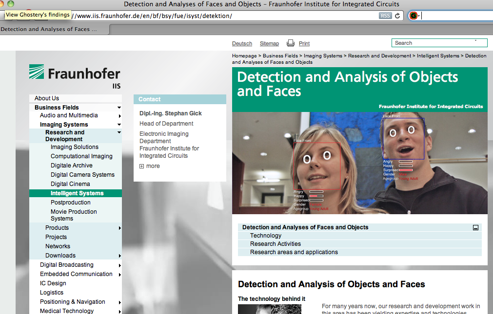 Detection and Analysis of Objects and Faces